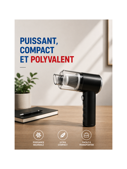 Aspirateur Portable Sans Fil – Voiture & Maison